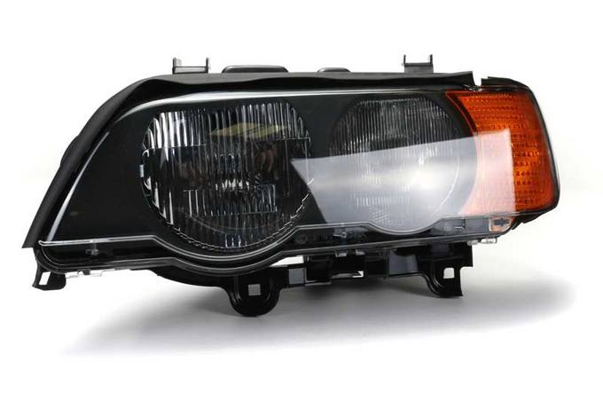 BMW Headlight Assembly - Driver Side (Halogen) (Amber Turnsignal) 63126930209